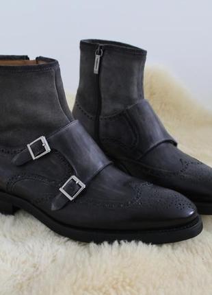 Шикарные мужские ботинки из натуральной кожи magnani в невероятном дизайне