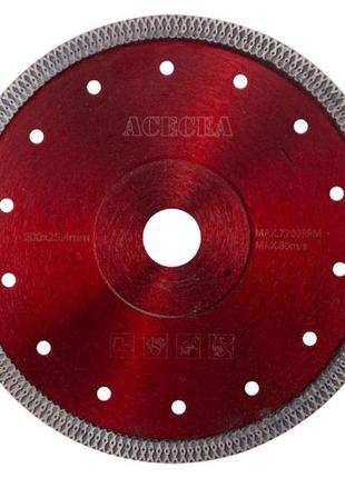 Диск алмазный рамболд - 200 x 25,4 мм турбо красный