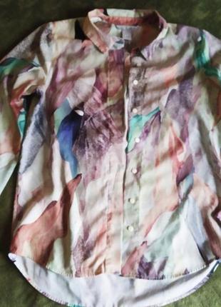 Блуза рубашка різнокольорова від н&м