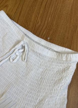 Длинная макси юбка белая в цветочный принт под винтаж3 фото