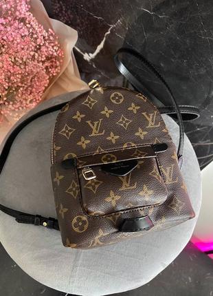 Рюкзак в стиле lv backpack mini brown black
