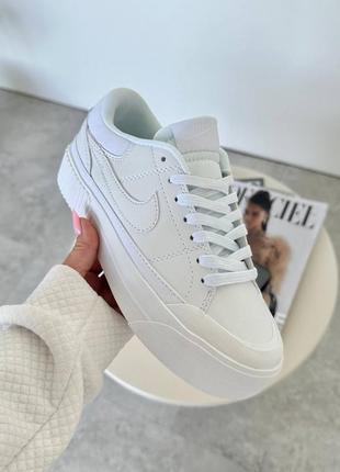 Шкіряні кросівки nike court legacy white