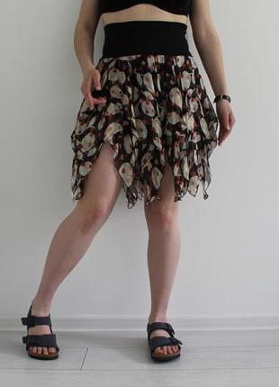Невероятной красоты шелковая юбка chloe made in italy