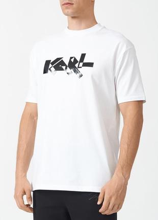Мужская футболка karl lagerfeld, футболка карл лагерфельд1 фото