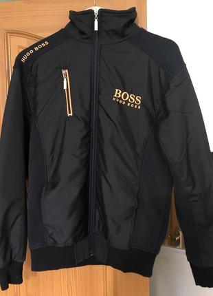 Zip світшот кофта hugo boss чорна