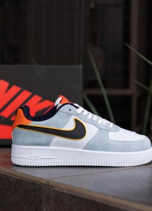 Nike air force brown white orange