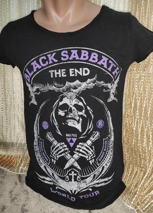 Стильна фірмова hard rock футболка  black sabbath the end.amplified.s