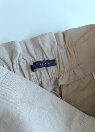 Стильные укороченные летние брюки с содержанием льна8 фото