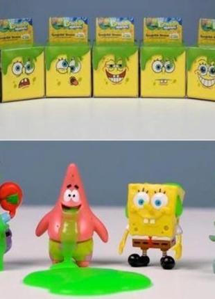 Игровая фигурка-сюрприз spongebob slime cube патрик, патрик, губка боб