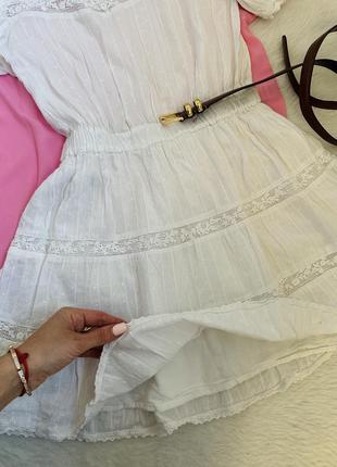 Біла розшита сукня натуральна вишивка4 фото