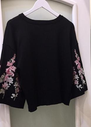 Нова.блуза вишиванка inc international concepts blouse with embroidery  black noir6 фото