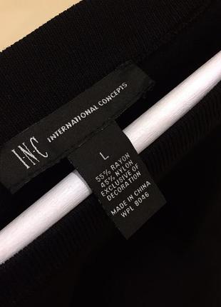 Нова.блуза вишиванка inc international concepts blouse with embroidery  black noir8 фото