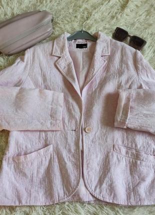 Жакет жіночий рожевий (льон у складі) hsm