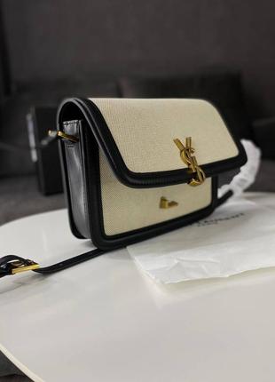 Сумка от yves saint laurent solferino black/white