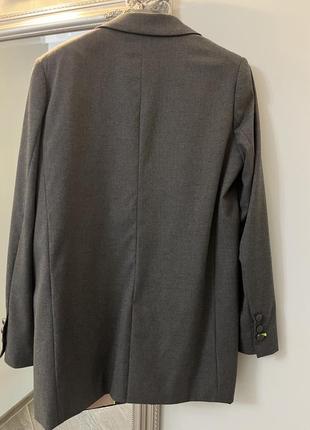 Жакет пиджак серый с бахромой twin set7 фото