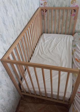 Детская кровать с матрасом от 0 до 3 лет4 фото