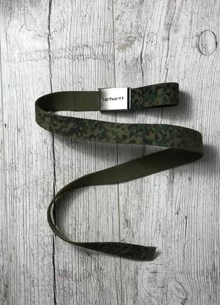 Carhartt camo belt кархартт камо белт пояс камуфляжный длинна 118 см (без учета бляхи) ширина 3.2 см