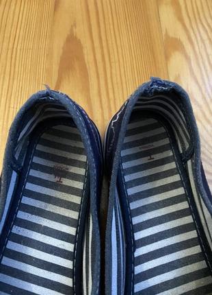 Tu мокасины-кеды синего цвета, в очень хорошем состоянии.