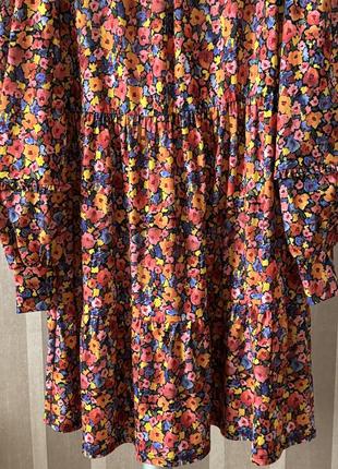 Платье в цветочный принт warehouse3 фото