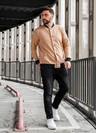 Чоловічій весняний повсякденний бомбер