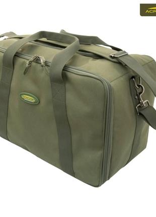 Рибальська сумка фідерна з акумулятором холоду, 7-ма різносекційними коробками, поводочницею і чохлом для