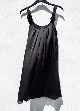 Элегантное чёрное платье vila clothes