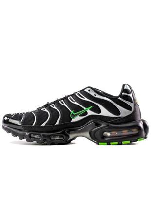 Nike air max tn plus black silver green