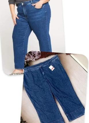 Брендовые укороченные брюки джинсы c&a батал этикетка