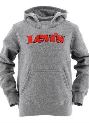 Levi's худі ceрого кольору, розмір м-s, 16 років (на зріст 176 см).