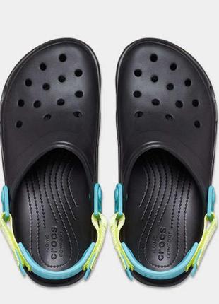 Крокси crocs all terran clog sport casual літні пляжні нові оригінал темні7 фото