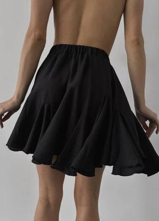 Rikky hype юбка мини с воланами, черный цвет