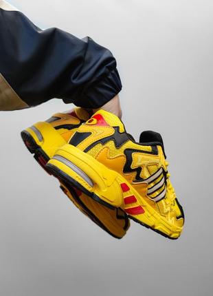 Adidas x bad bunny response yellow black3 фото