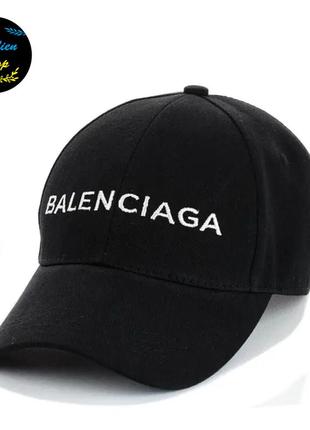 ● кепка бейсболка с вышивкой - balenciaga / баленсиага s/m черный ●