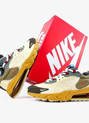 Кросівки nike travis scott x air max 270 react eng 'cactus trails'