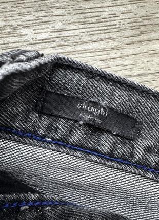 Стильные серые джинсы calvin klein jeans high rise straight9 фото