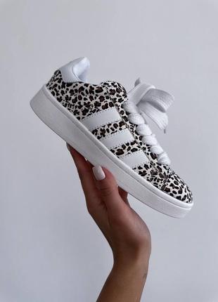 Кеды в стиле adidas campus 00s “cream leopard”2