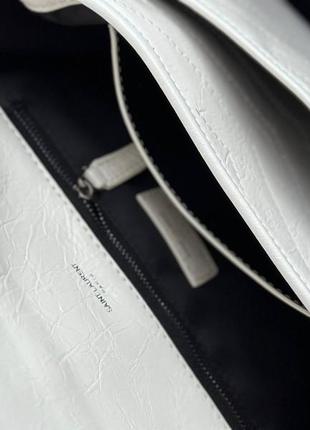 Жіноча сумка ysl niki біла середній розмір4 фото