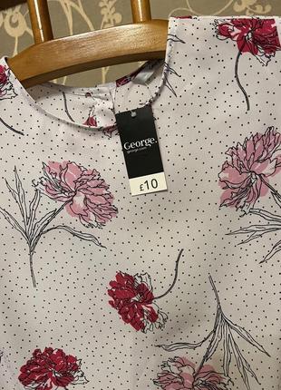 Очень красивая и стильная брендовая блузка в цветах 22.8 фото
