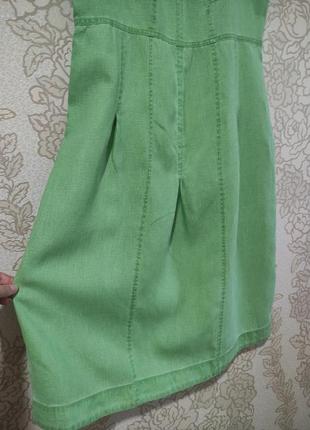 Льняне плаття / сукня / сарафан міді simclan (100% льон)7 фото