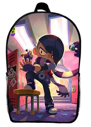 Рюкзак бравл старс эдгар детский (gear bag brawl stars mini 09) черный, 29 х 21 х 9 см