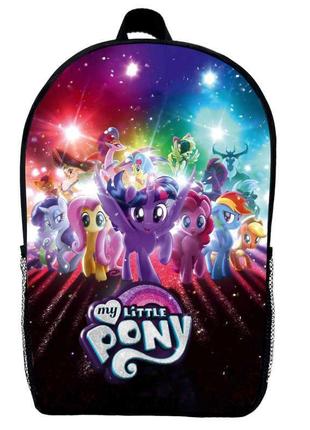 Рюкзак мій маленький поні дитячий (gear bag my little pony mini 011) чорний, 29 х 21 х 9 см