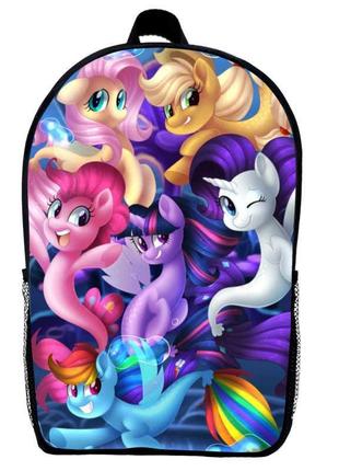 Рюкзак мій маленький поні дитячий (gear bag my little pony mini 03) чорний, 29 х 21 х 9 см