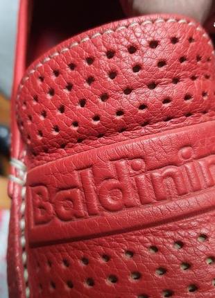 Baldinini оригинал италия!  кожаные брендовые мокасины8 фото