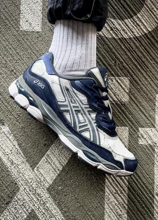 Мужские кроссовки asics gel nyc navy steel 41-42-43-44-45