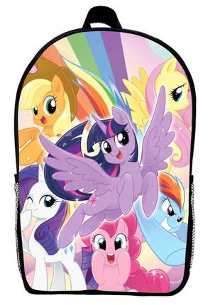 Рюкзак мой маленький пони детский (gear bag my little pony mini 07) черный, 29 х 21 х 9 см