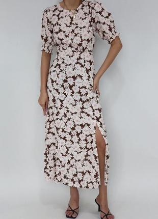 Розкішна нова сукня міді у квітковий принт