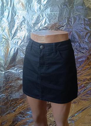 Черная мини юбка юбочка