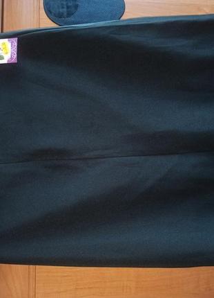 Черная удлиненная классическая юбка 405 фото