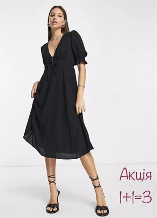 Акція 🎁 стильна міді сукня asos design із зав'язкою спереду zara h&m