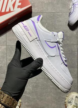 Женские кроссовки nike air force shadow white